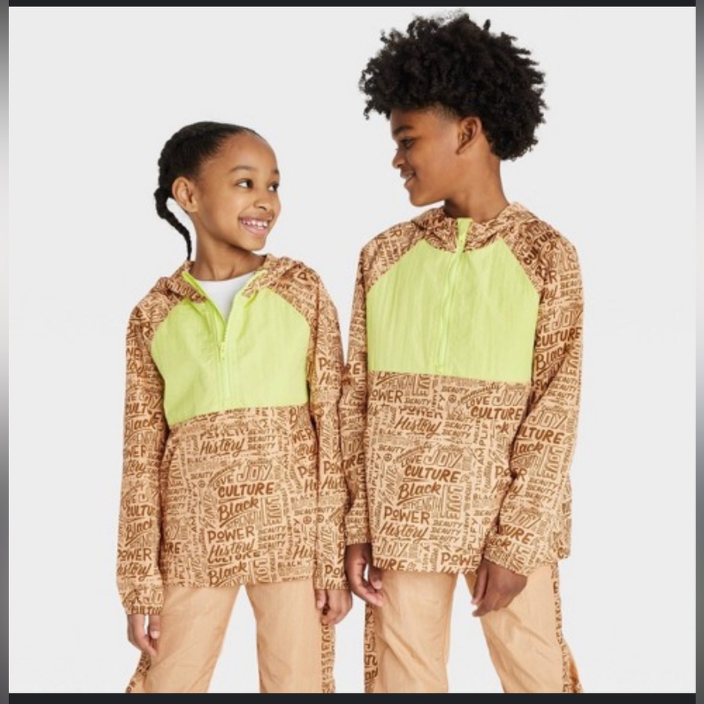 Kids nylon pullover. Target Black History Collection 2024. Size 6/7